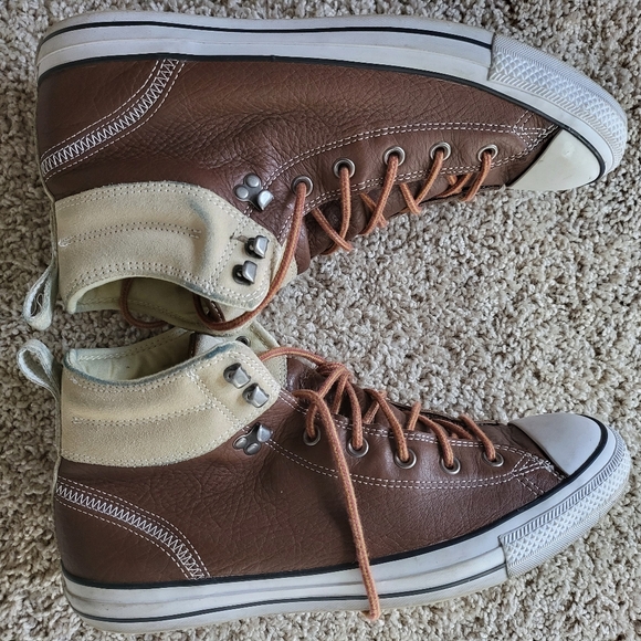 Converse Brown High-Top Sneakers - Picture 4 of 5